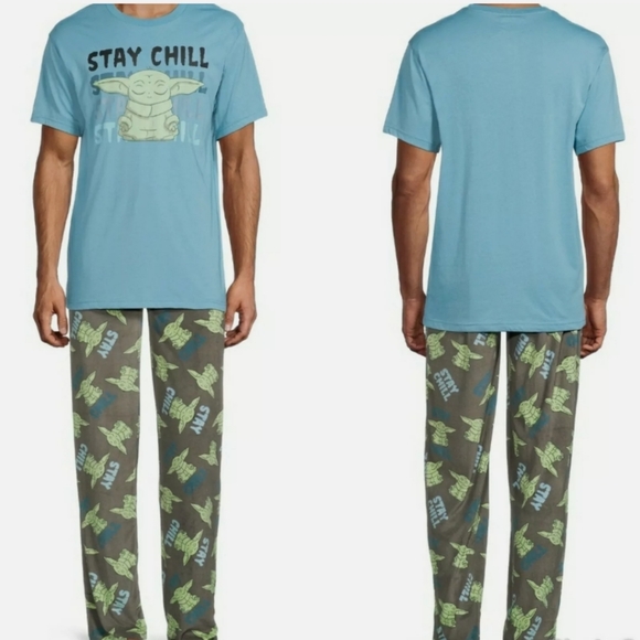 Star Wars The Mandalorian Men's Pajamas/sleepwear set size XXL NWT - Picture 1 of 7